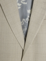 Коричневый - River Island Slim Fit Check Jacket - Image 6 of 7