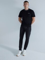 River Island Black Slim Fit 100% Cotton Les Amis Ringer T-Shirt - Image 2 of 6