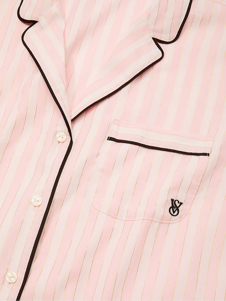Victoria's Secret Pretty Blossom Pink Stripe Flannel Long Pyjamas Set - Image 4 of 4 Victoria's Secret Pretty Blossom Pink Stripe Flannel Long Pyjamas Set - Image 4 of 4