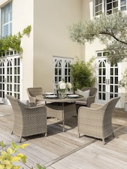 Kettler Natural Charlbury Rattan Dining Chair Pair - Image 1 of 5