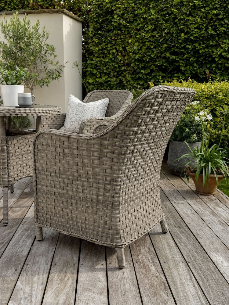 Kettler Natural Charlbury Rattan Dining Chair Pair - Image 2 of 5