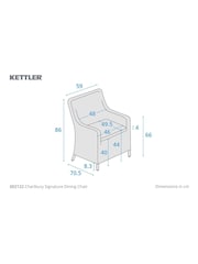Kettler Natural Charlbury Rattan Dining Chair Pair - Image 5 of 5