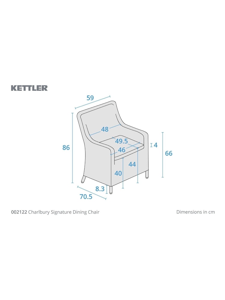 Kettler Natural Charlbury Rattan Dining Chair Pair - Image 5 of 5