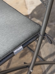 Kettler Slate Grey Café Roma Iron Set with Slate Seat Pad Cushions - Image 3 of 6