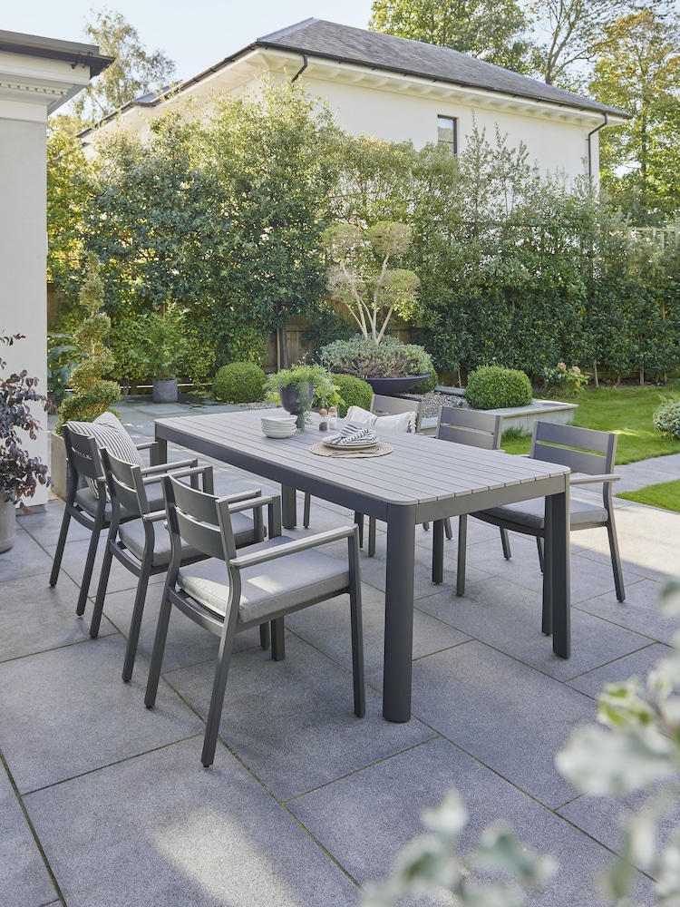 Kettler Grey Gio 6 Seat Dining Set - Image 1 of 7