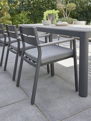 Kettler Grey Gio 6 Seat Dining Set - Image 2 of 7