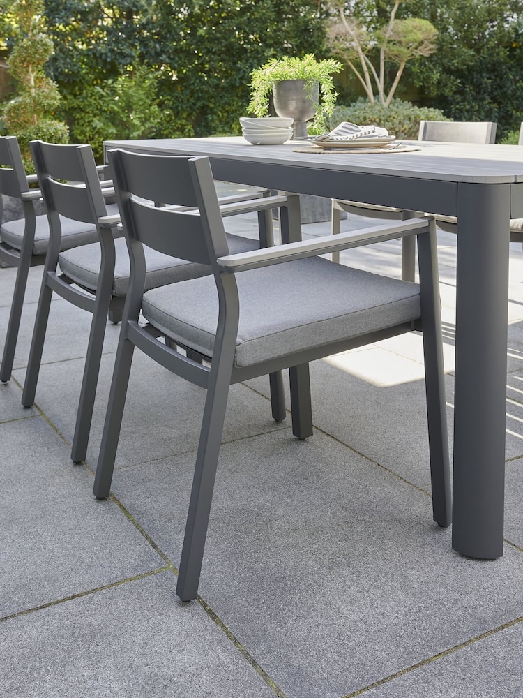 Kettler Grey Gio 6 Seat Dining Set - Image 2 of 7