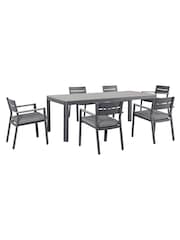 Kettler Grey Gio 6 Seat Dining Set - Image 7 of 7