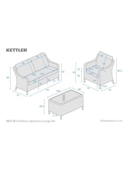 Kettler Natural Charlbury Rattan Lounge Set - Image 3 of 8