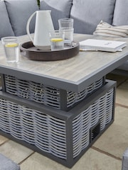 Kettler Grey Malo Corner Set with High/Low Table & 2 Benches - Image 5 of 8