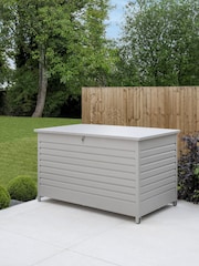 Kettler Pebble Storage Cushion Box Medium Aluminium - Image 1 of 7