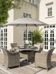 Kettler Natural 2.5m Wind-Up Parasol - Image 1 of 4
