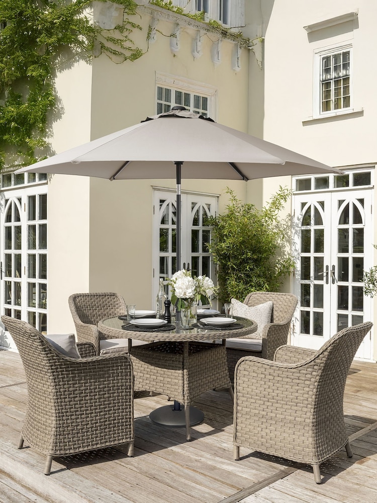 Kettler Natural 2.5m Wind-Up Parasol - Image 1 of 4