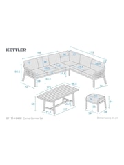 Kettler Pebble Como Corner Set - Image 3 of 7