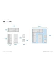Kettler Pebble Como Corner Set - Image 4 of 7