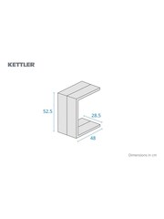 Kettler Pebble Drift Heat Transfer Side Table - Image 3 of 5