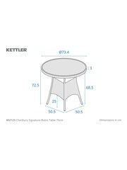 Kettler Natural Charlbury Bistro Table - Image 4 of 6