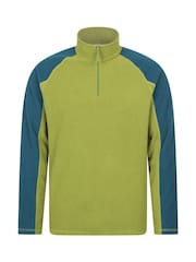 Mountain Warehouse Green Mens Ashbourne II Half Zip Fleece - Image 1 of 5