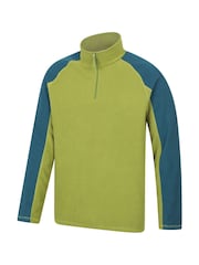 Mountain Warehouse Green Mens Ashbourne II Half Zip Fleece - Image 4 of 5
