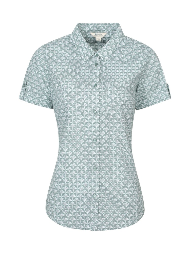Mountain Warehouse Green Womens Coconut Short Sleeve 100% Cotton Shirt - Image 1 of 5