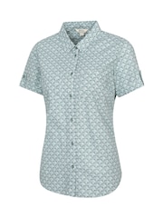 Mountain Warehouse Green Womens Coconut Short Sleeve 100% Cotton Shirt - Image 3 of 5