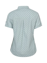Mountain Warehouse Green Womens Coconut Short Sleeve 100% Cotton Shirt - Image 4 of 5
