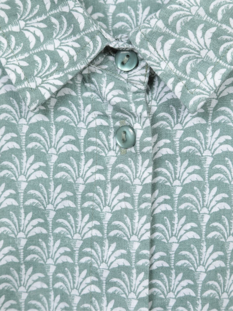 Mountain Warehouse Green Womens Coconut Short Sleeve 100% Cotton Shirt - Image 5 of 5