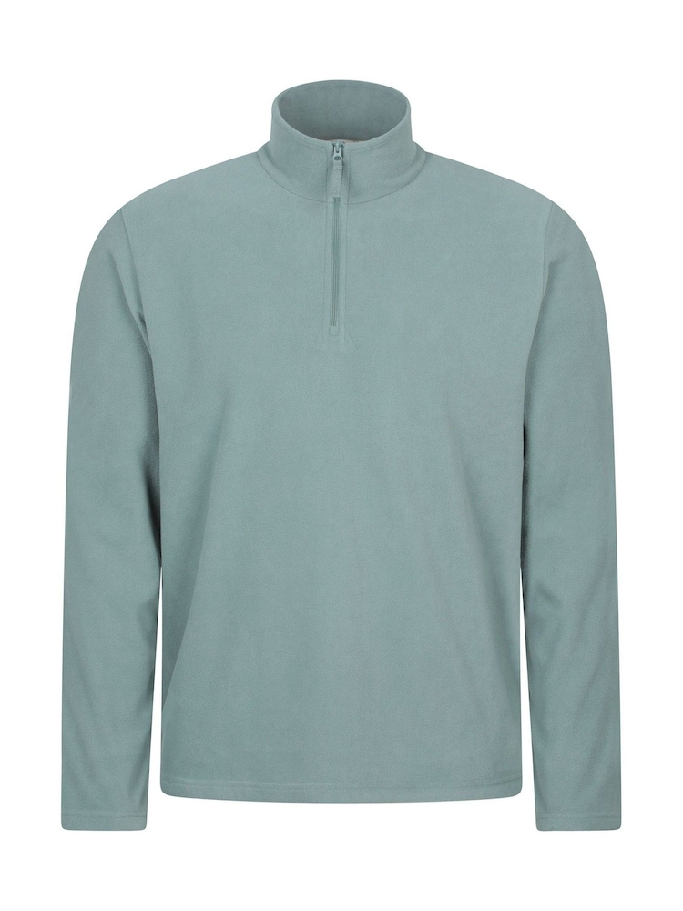 Mountain Warehouse Blue Chrome Mens Camber II Half Zip Quick Drying Fleece - Image 1 of 5