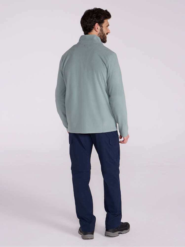 Mountain Warehouse Blue Chrome Mens Camber II Half Zip Quick Drying Fleece - Image 4 of 9