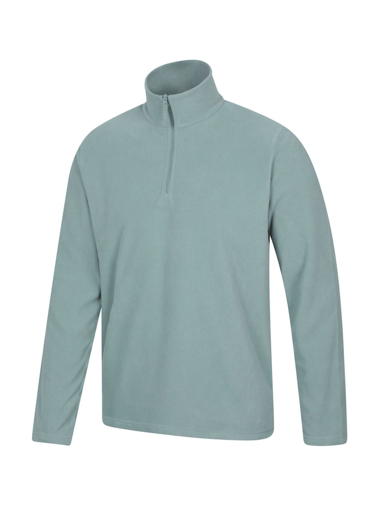 Mountain Warehouse Blue Chrome Mens Camber II Half Zip Quick Drying Fleece - Image 8 of 9