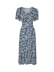 Mountain Warehouse Blue Como Womens Printed Tea Dress - Image 1 of 5