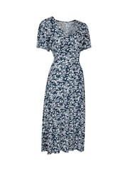 Mountain Warehouse Blue Como Womens Printed Tea Dress - Image 2 of 5