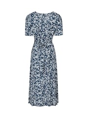 Mountain Warehouse Blue Como Womens Printed Tea Dress - Image 3 of 5