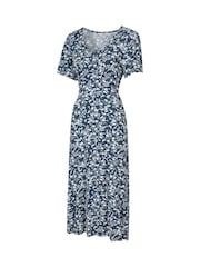 Mountain Warehouse Blue Como Womens Printed Tea Dress - Image 4 of 5