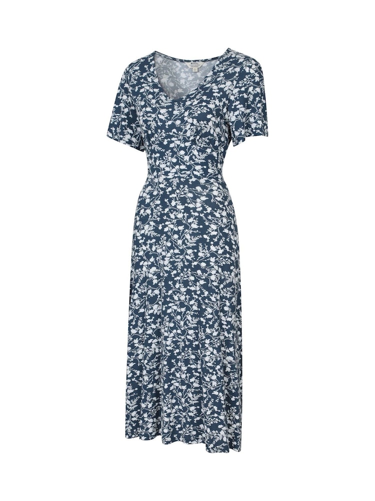 Mountain Warehouse Blue Como Womens Printed Tea Dress - Image 6 of 7