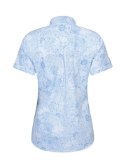 Mountain Warehouse Blue Womens Coconut Short Sleeve 100% Cotton Shirt - Image 4 of 5