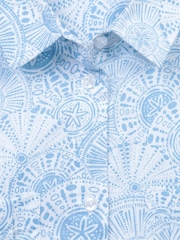 Mountain Warehouse Blue Womens Coconut Short Sleeve 100% Cotton Shirt - Image 5 of 5