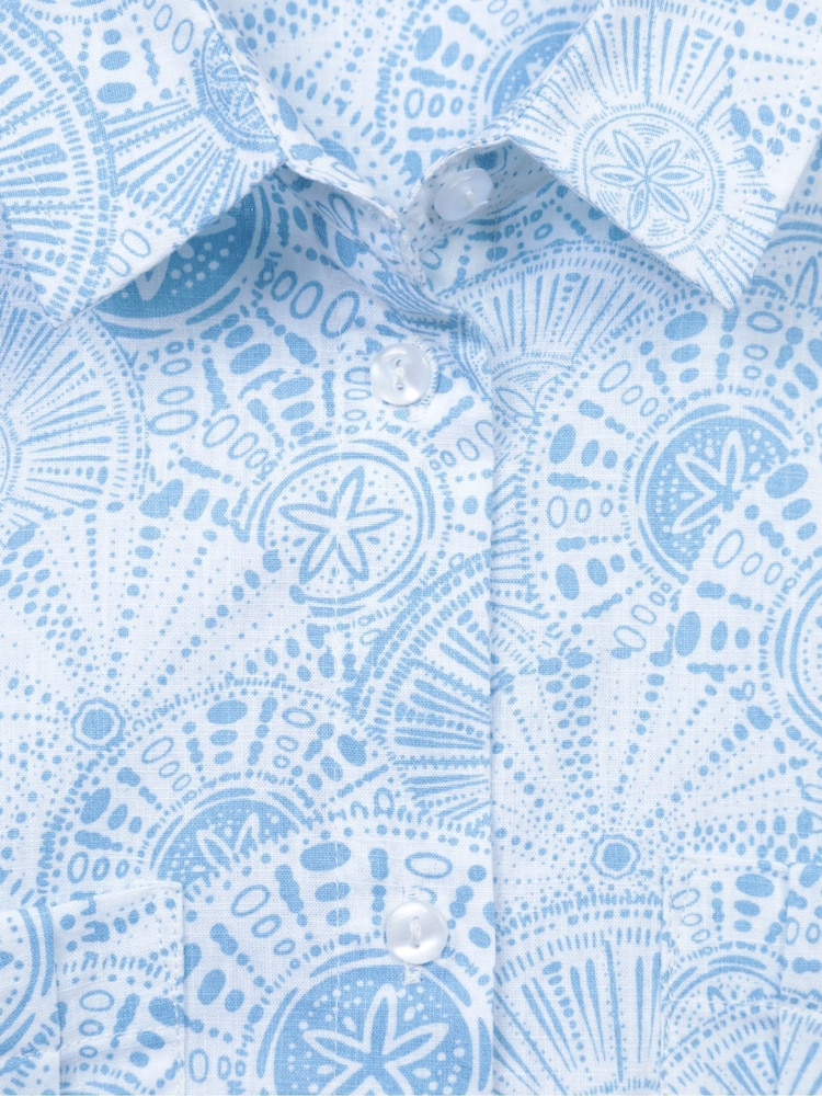 Mountain Warehouse Blue Womens Coconut Short Sleeve 100% Cotton Shirt - Image 5 of 5