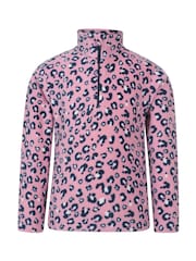 Mountain Warehouse Light Pink Kids Endeavour Printed Half-Zip Fleece - Image 1 of 5