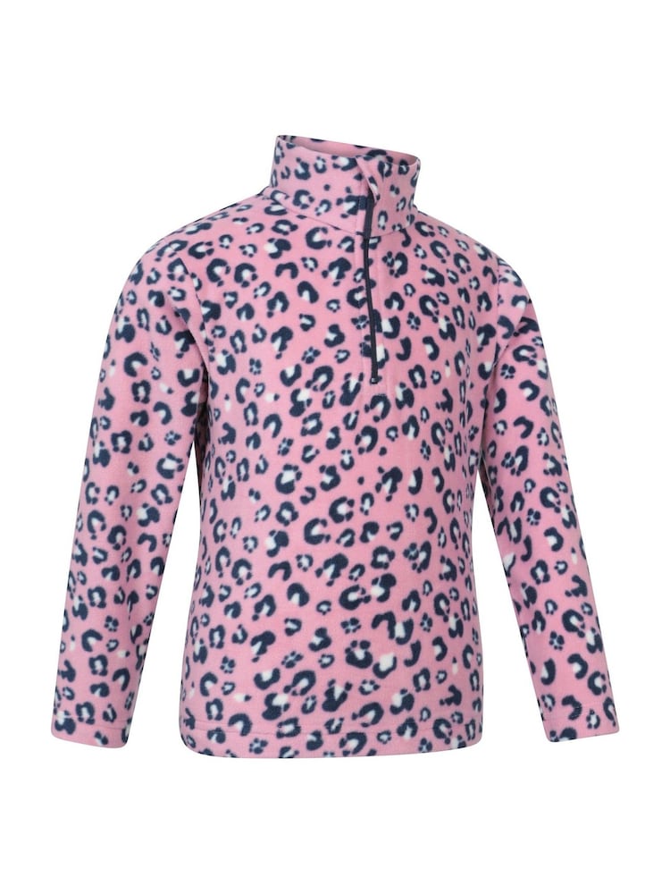Mountain Warehouse Light Pink Kids Endeavour Printed Half-Zip Fleece - Image 2 of 5