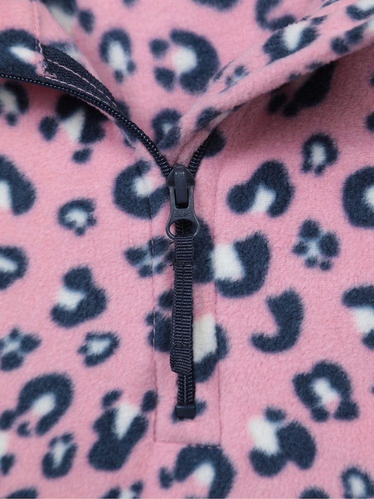 Mountain Warehouse Light Pink Kids Endeavour Printed Half-Zip Fleece - Image 5 of 5