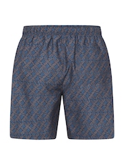 Mountain Warehouse Blue Mens Aruba Printed Quick Drying Swimshorts with UV Max Protection - Image 3 of 6