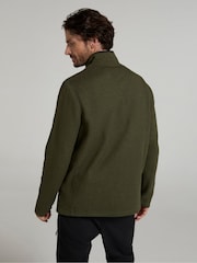 Mountain Warehouse Green Mens Beta Contrast Zip-Neck T-Shirt - Image 3 of 4