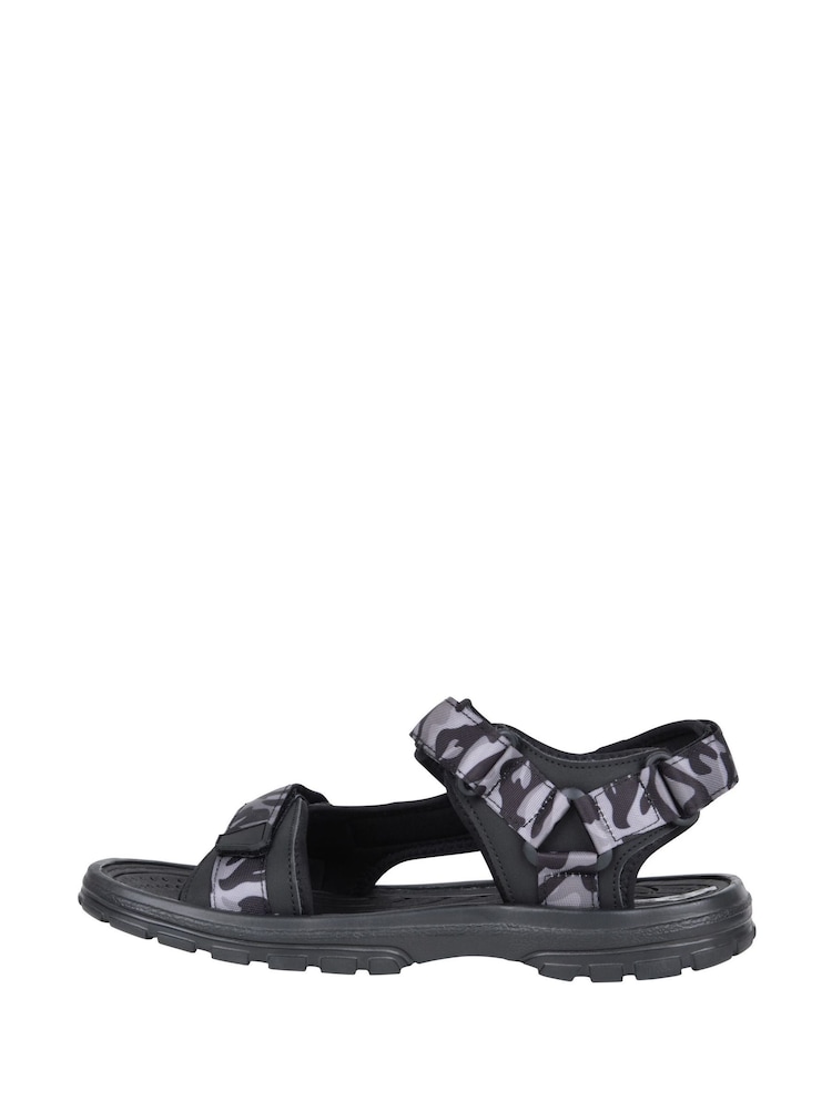 Mountain Warehouse Grey Camo Crete Mens Sandals - Image 2 of 8