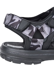 Mountain Warehouse Grey Camo Crete Mens Sandals - Image 7 of 8