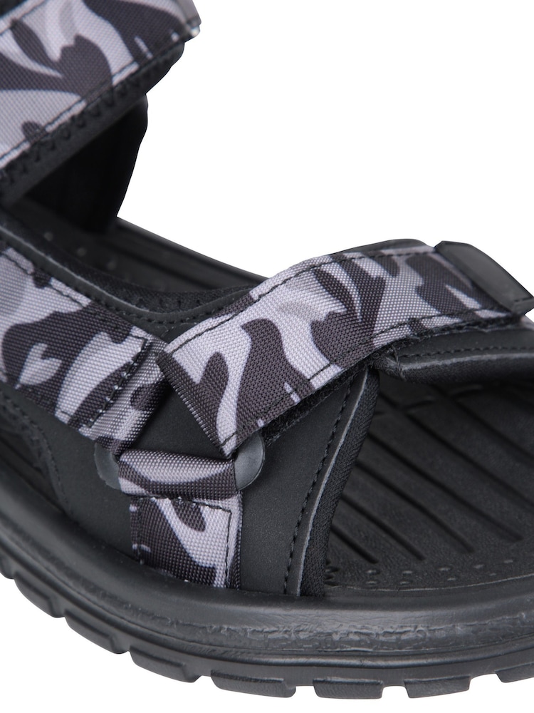 Mountain Warehouse Grey Camo Crete Mens Sandals - Image 8 of 8