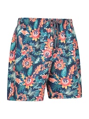Mountain Warehouse Pink Mens Aruba Printed Quick Drying Swimshorts with UV Max Protection - Image 2 of 6