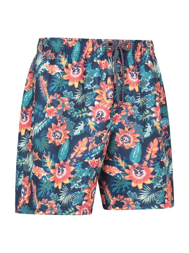 Mountain Warehouse Pink Mens Aruba Printed Quick Drying Swimshorts with UV Max Protection - Image 2 of 6