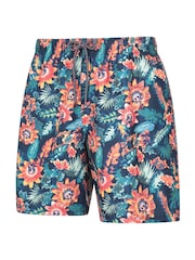 Mountain Warehouse Pink Mens Aruba Printed Quick Drying Swimshorts with UV Max Protection - Image 4 of 6