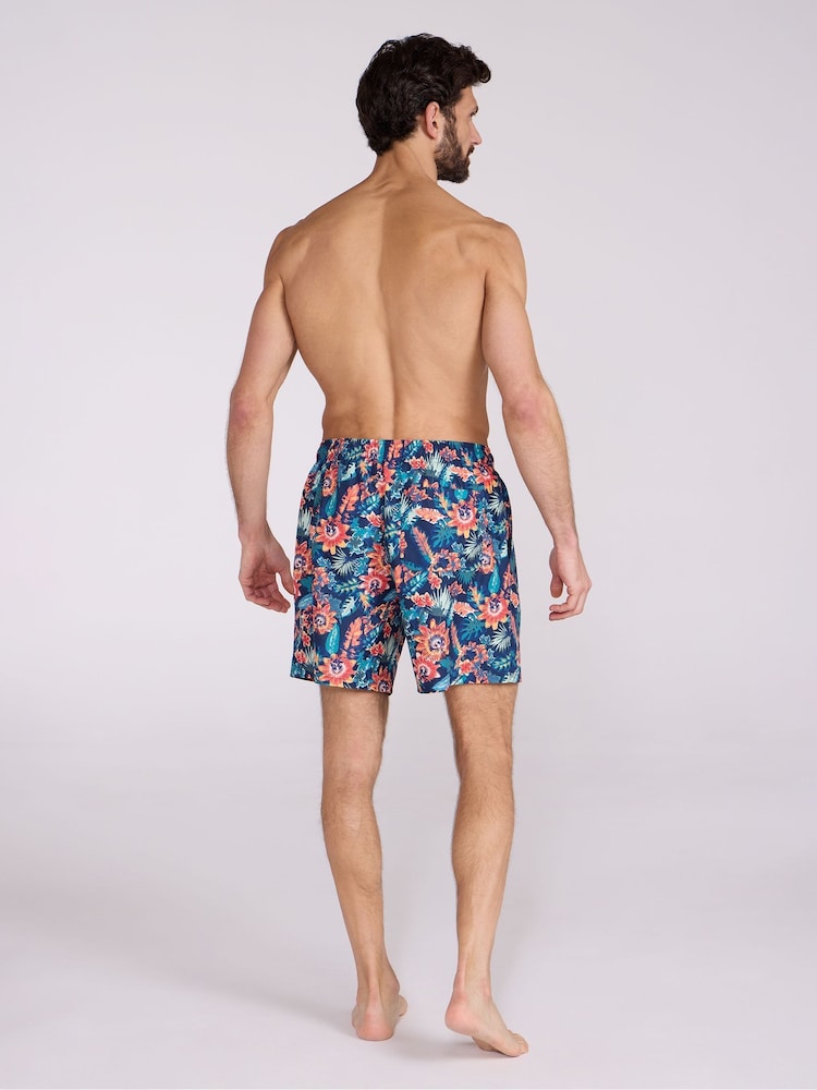 Mountain Warehouse Pink Mens Aruba Printed Quick Drying Swimshorts with UV Max Protection - Image 5 of 11